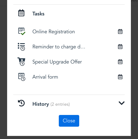 Booking Tasks