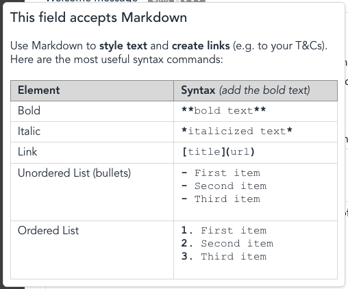 Markdown cheat sheet